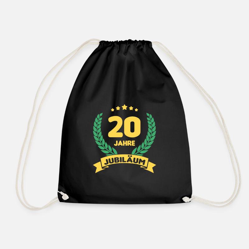 20 Jahre Jubiläum - Turnbeutel - Schwarz