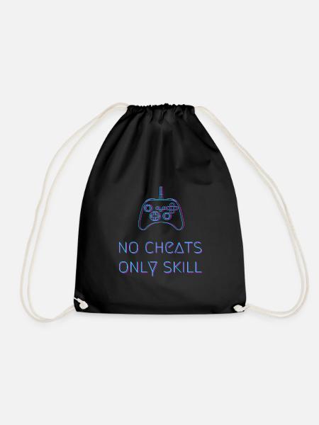No Cheats Only Skill - Turnbeutel - Schwarz