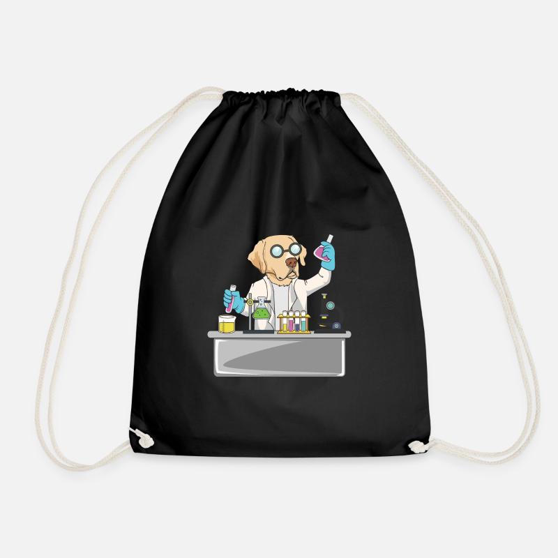 Laboratoire de chimie canine | Chimiste - Sac de sport léger - noir
