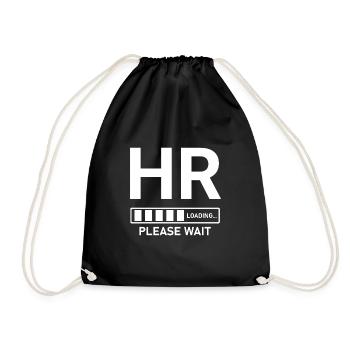 HR Loading Please Wait - Drawstring Bag - black - Front