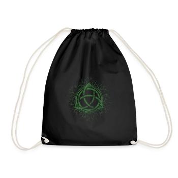 Triquetra - Turnbeutel - Schwarz - Vorne
