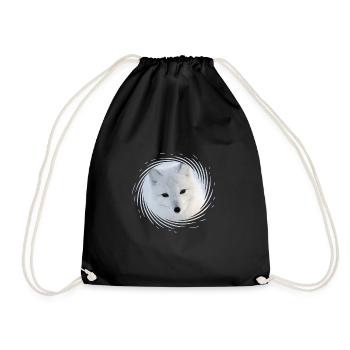 Polarfuchs - Turnbeutel - Schwarz - Vorne