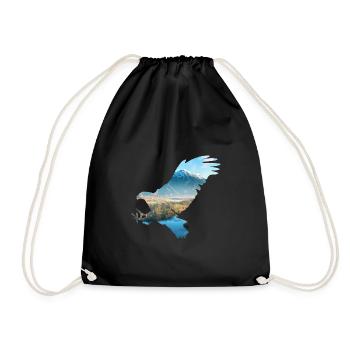 Koenig the Luefte Adler nature montagnes - Sac de sport léger - noir - Devant