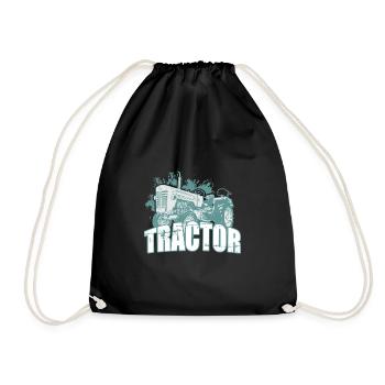 Tractor - Drawstring Bag - black - Front