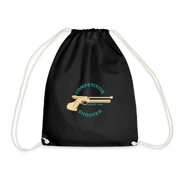 shooting - Drawstring Bag - black - Front