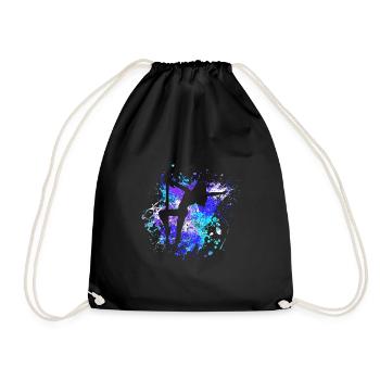 poledance stangen tanzen geschenk - Turnbeutel - Schwarz - Vorne