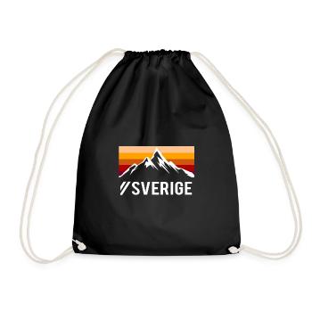 Cadeau des montagnes Sverige - Sac de sport léger - noir - Devant