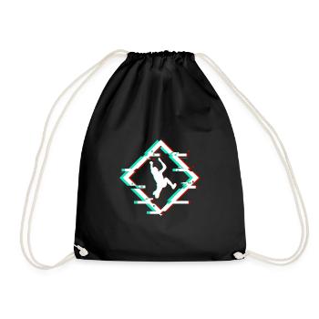 parkour - Drawstring Bag - black - Front