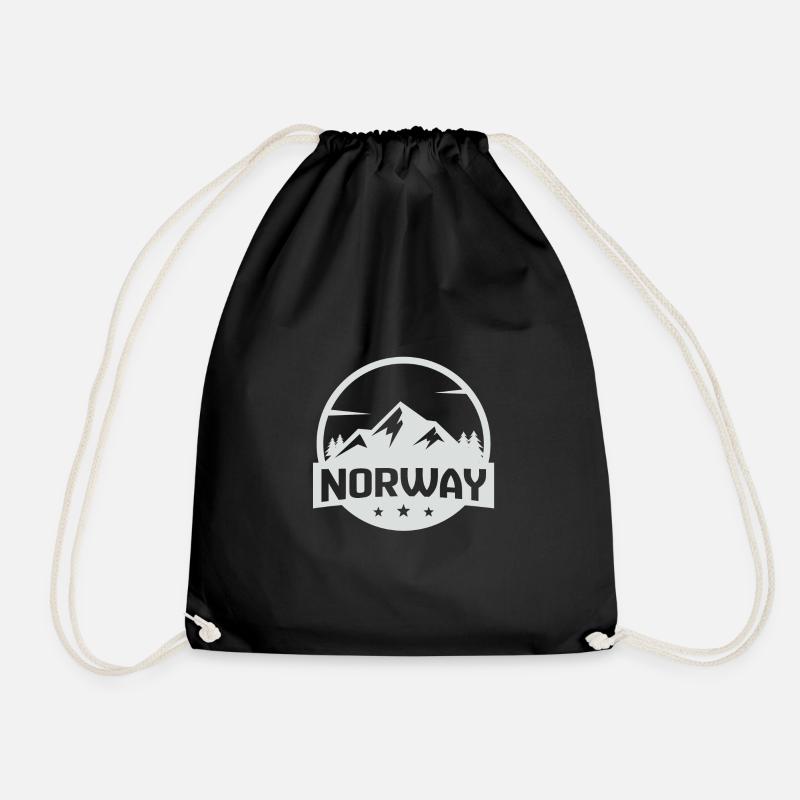 Norwegen - Turnbeutel - Schwarz