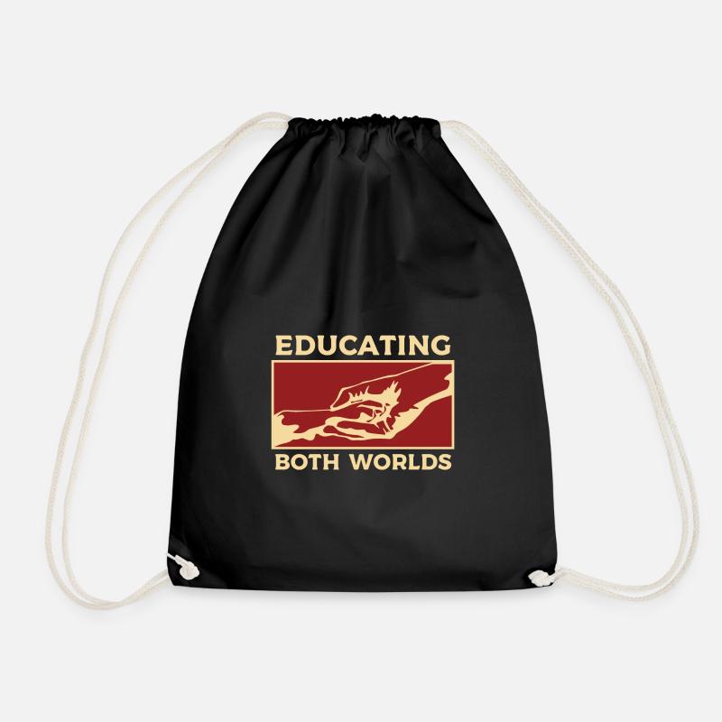 Dog trainer training - Drawstring Bag - black