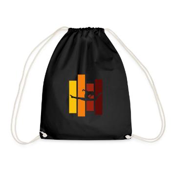 Turner Retro - Drawstring Bag - black - Front