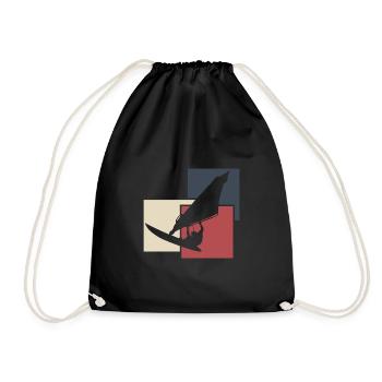 Shirt de planche à voile - Sac de sport léger - noir - Devant