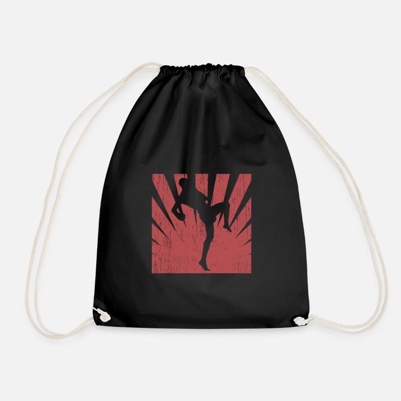 Kickboxing - Drawstring Bag - black