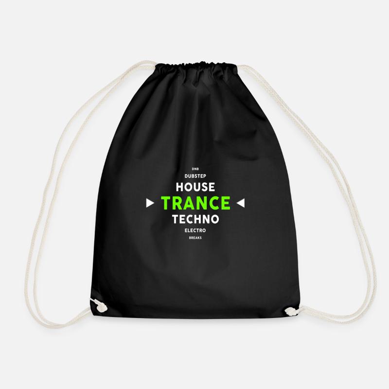 Trance & Genre Diamond - Drawstring Bag - black