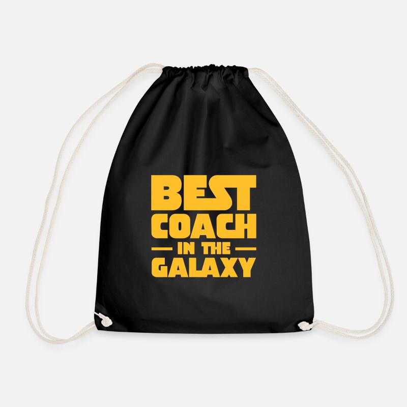 Best Coach In The Galaxy - Trainer Mannschaft Team - Turnbeutel - Schwarz