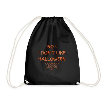 Anti halloween humour Je n'aime pas Halloween - Sac de sport léger - noir - Devant