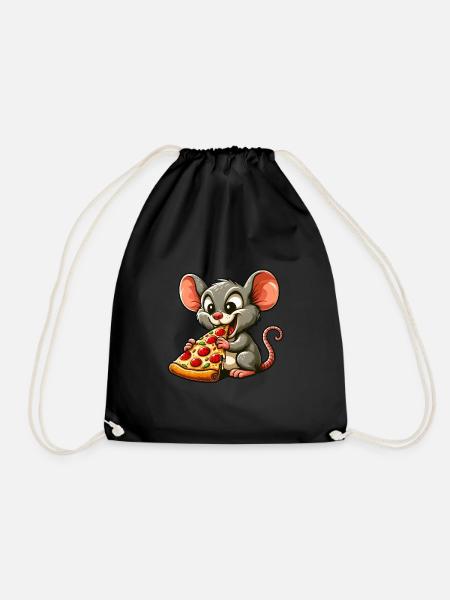 Mouse Rat Popcorn Cinéma Fan de cinéma - Sac de sport léger - noir