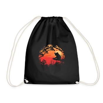 Koala Cute Koala Bear - Drawstring Bag - black - Front