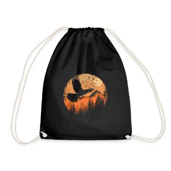 Pie oiseau Oiseau Oiseau Oiseau Vol - Sac de sport léger - noir - Devant