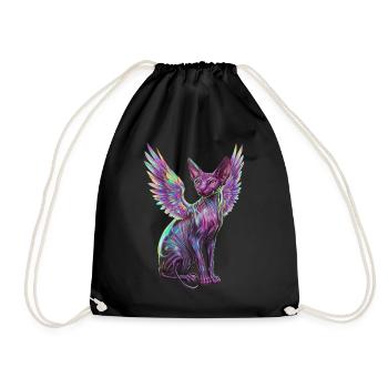 Chat Sphynx pour les amoureux des chats - Sac de sport léger - noir - Devant