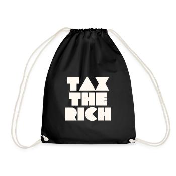 TAXEZ LES RICHES - Sac de sport léger - noir - Devant