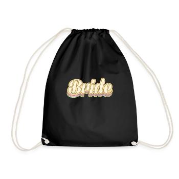 90s Bride - Drawstring Bag - black - Front