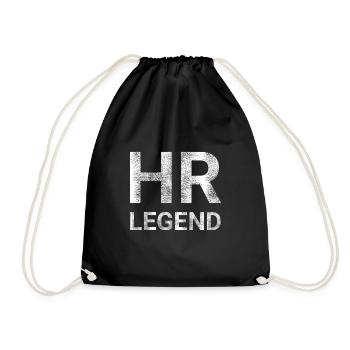 HR legend - Drawstring Bag - black - Front