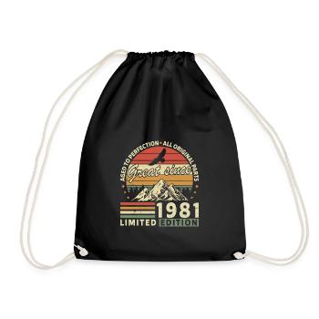 43 Years great since 1981 limited edition - Sac de sport léger - noir - Devant