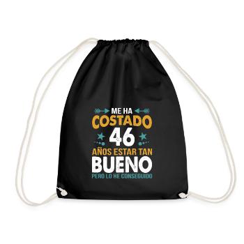 ME HA COSTADO 46 ANOS ESTAR TAN BUENO - Turnbeutel - Schwarz - Vorne