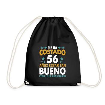 ME HA COSTADO 56 AÑOS ESTAR TAN BUENO - Turnbeutel - Schwarz - Vorne