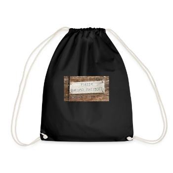 IMG 9593 - Drawstring Bag - black - Front