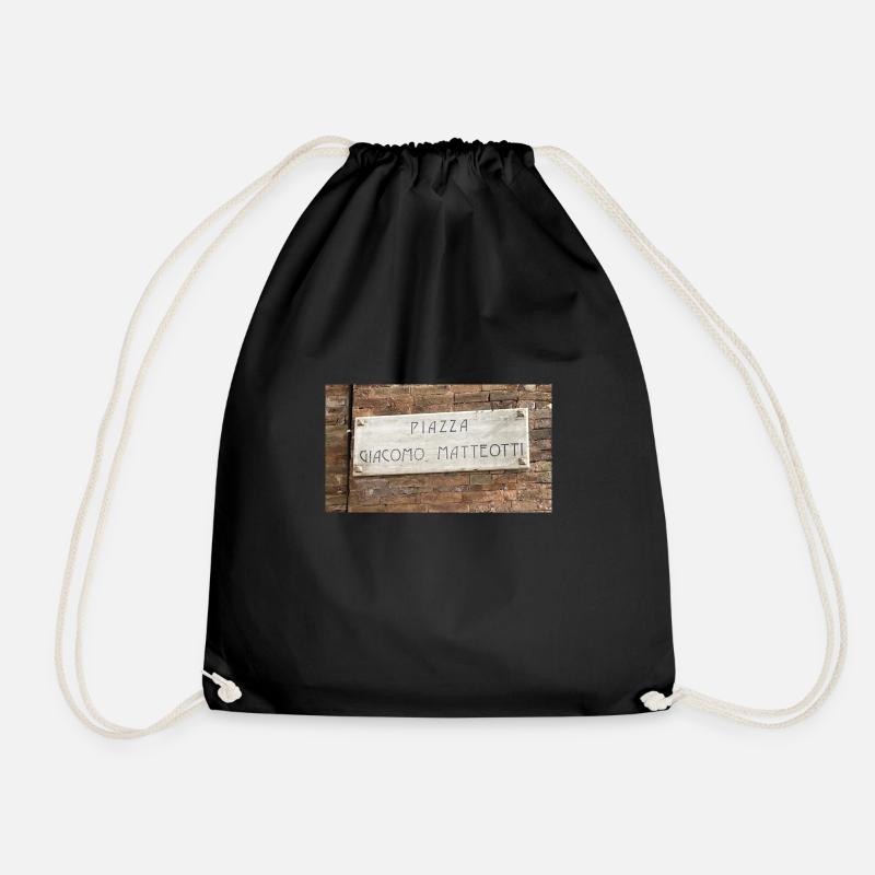 IMG 9593 - Drawstring Bag - black