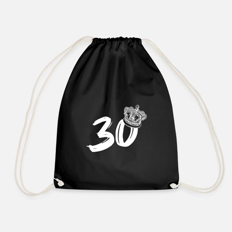 30 Geburtstag - Turnbeutel - Schwarz