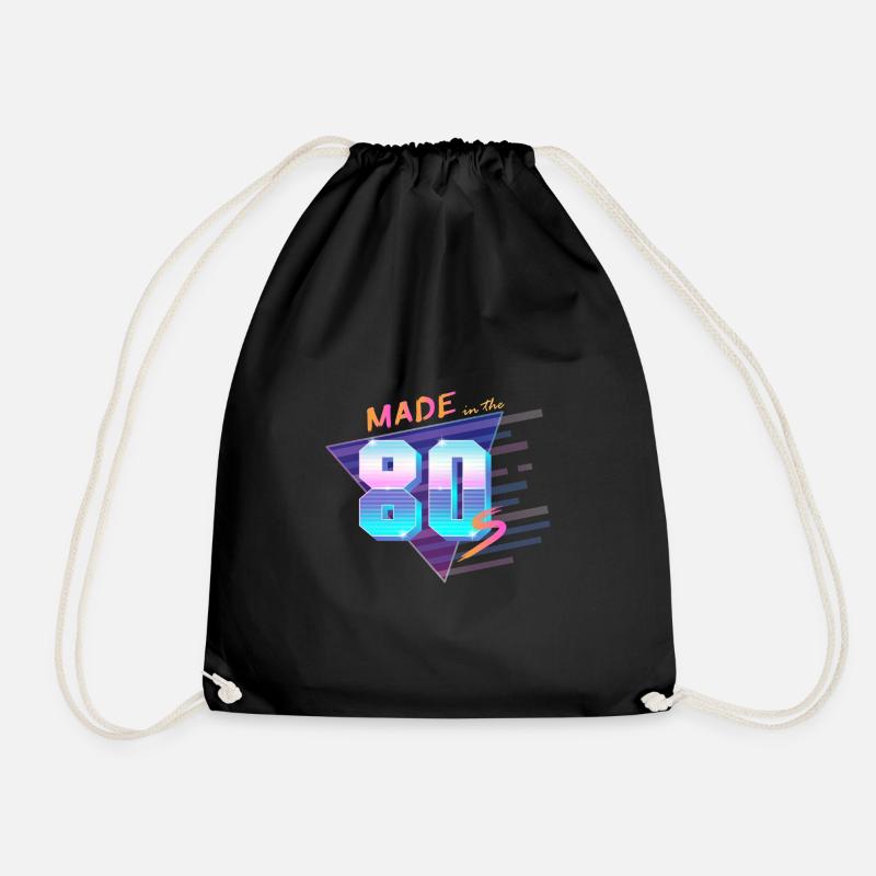Made In The 80s - Geburtstag 80er Retro - Turnbeutel - Schwarz