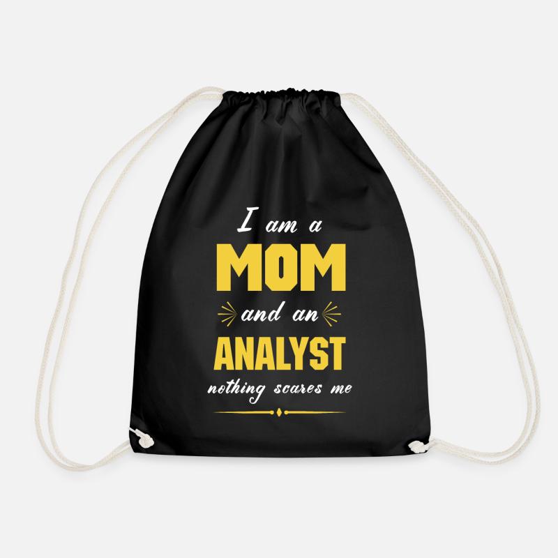 Analyst Mom, Analyst Mum - Turnbeutel - Schwarz