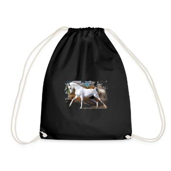 Cheval beauty - Cadeau - Sac de sport léger - noir - Devant