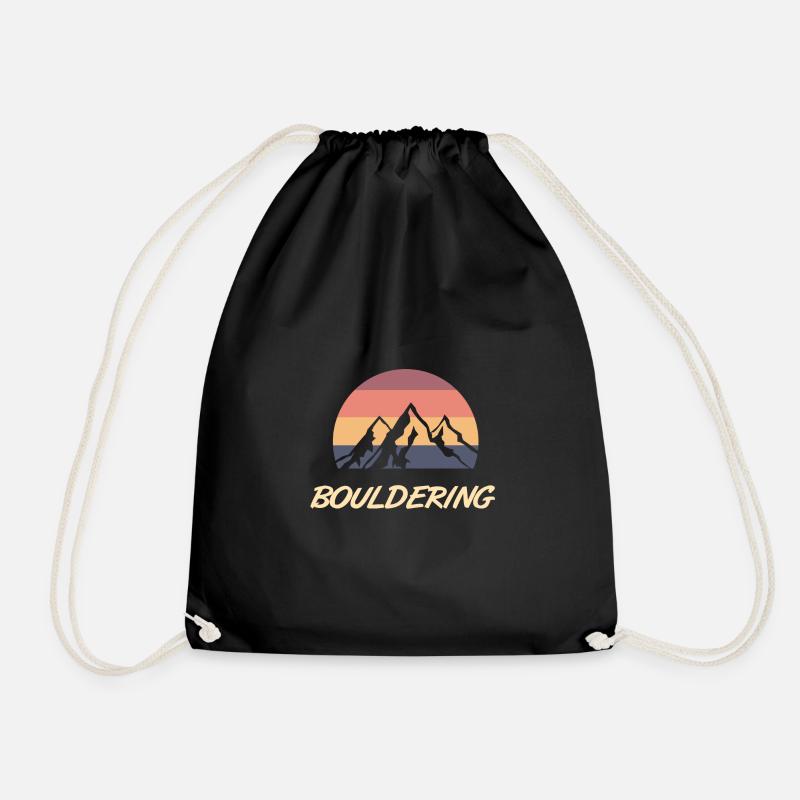 Boulder - Drawstring Bag - black