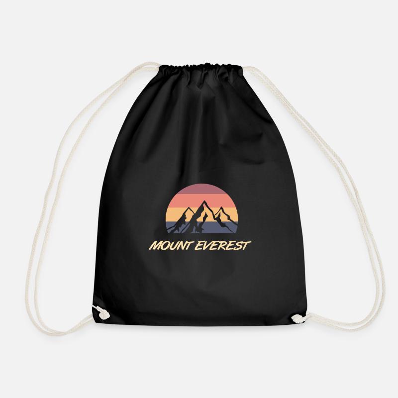Mount Everest - Turnbeutel - Schwarz