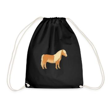 Shetland Pony 1 - Drawstring Bag - black - Front