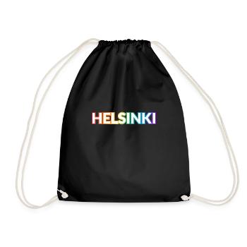 Helsinki Gay Pride Finland LGBTQ - Drawstring Bag - black - Front