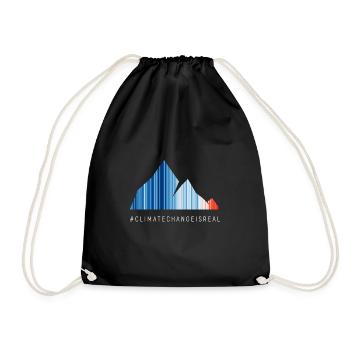 Rayures réchauffement global - Sac de sport léger - noir - Devant