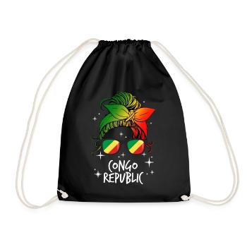 République du Congo - Sac de sport léger - noir - Devant