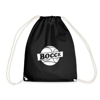Bocce Ball mit Jack Bocci Game Bocce - Turnbeutel - Schwarz - Vorne