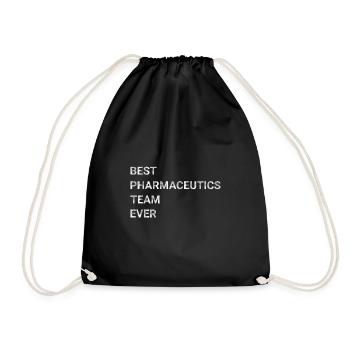 Best Pharmaceutics Team Ever - Drawstring Bag - black - Front