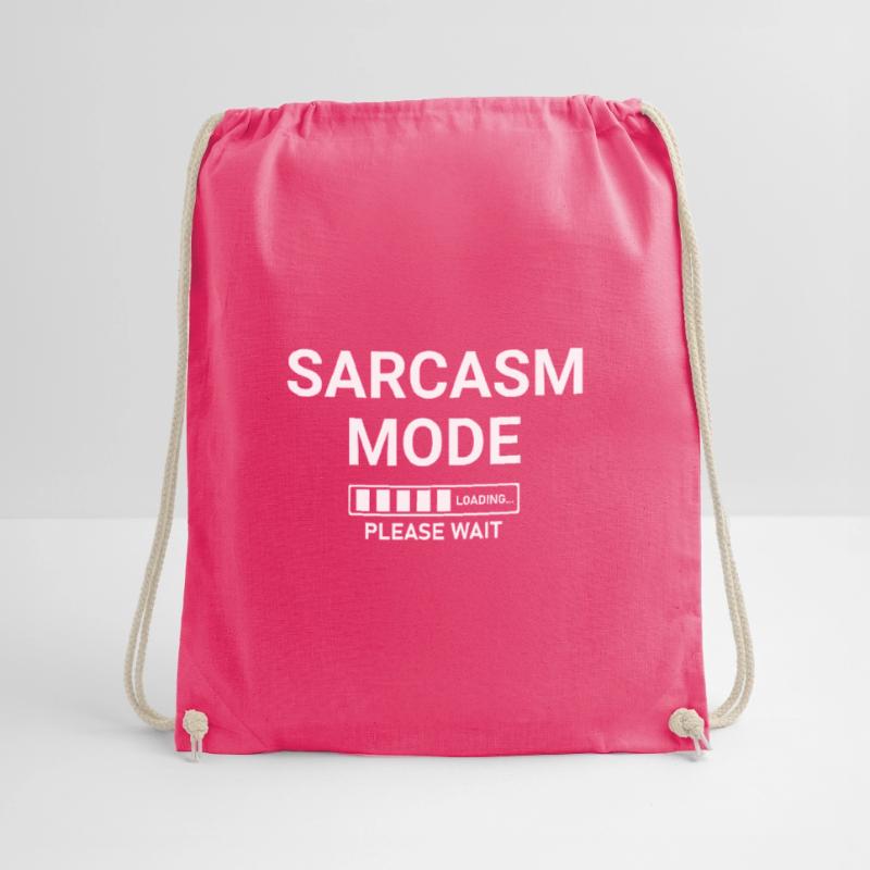Sarcasm Mode Loading Please Wait Drawstring Bag