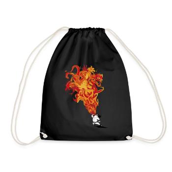 cracheur de feu - Sac de sport léger - noir - Devant