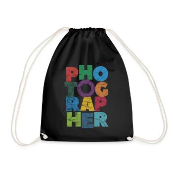 Photographe Photographe prenant des photos - Sac de sport léger - noir - Devant
