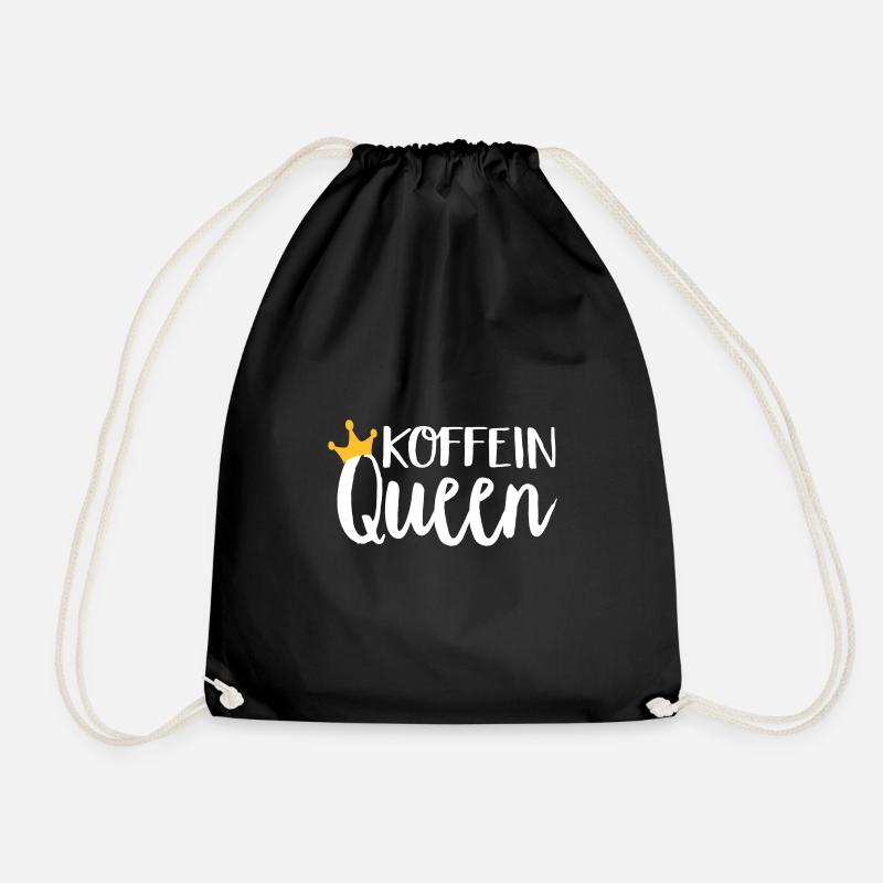 Koffein Queen - Turnbeutel - Schwarz