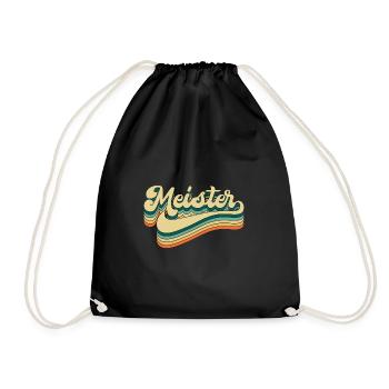 Master Saying Master's Degree Master Craftsman Title - Drawstring Bag - black - Front