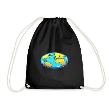 Drôle de chauve-souris Flat Earth Fun - Sac de sport léger - noir - Devant